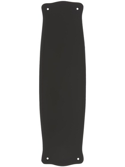 Prairie Style Push Plate In Oil-Rubbed Bronze.